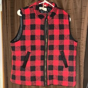 Plaid vest